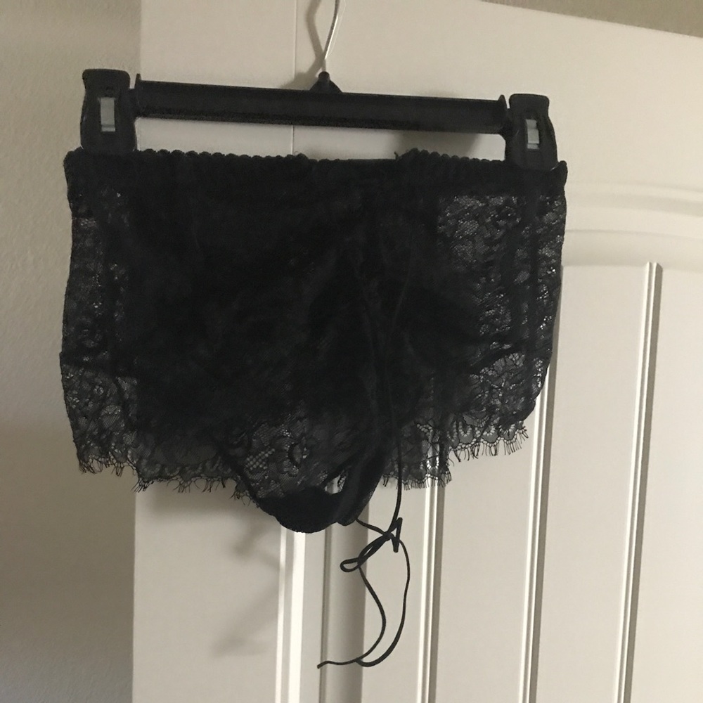 Corset laced underwear